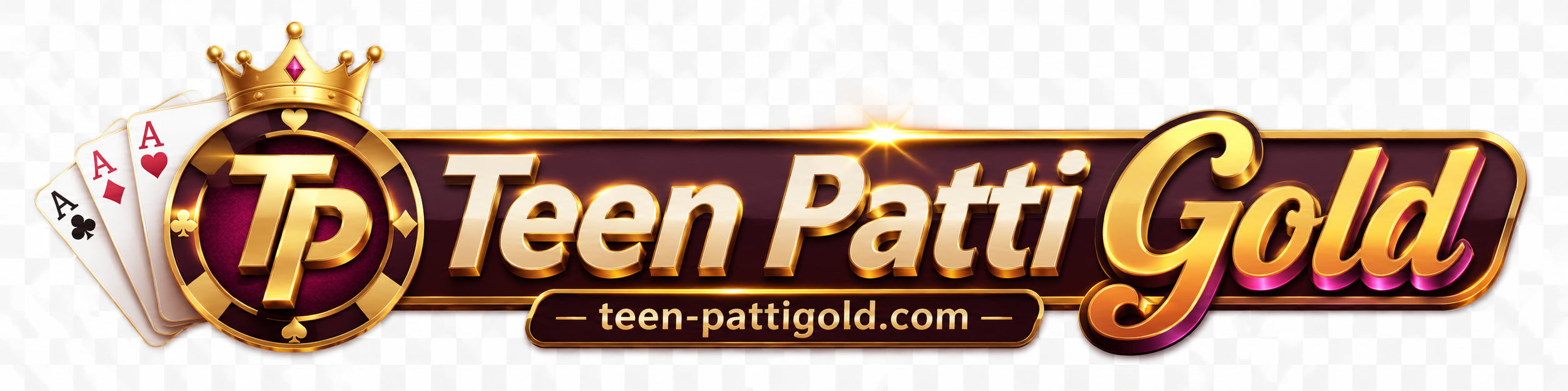 Teen Patti style prompt panels with cards, chips, and gold table art
